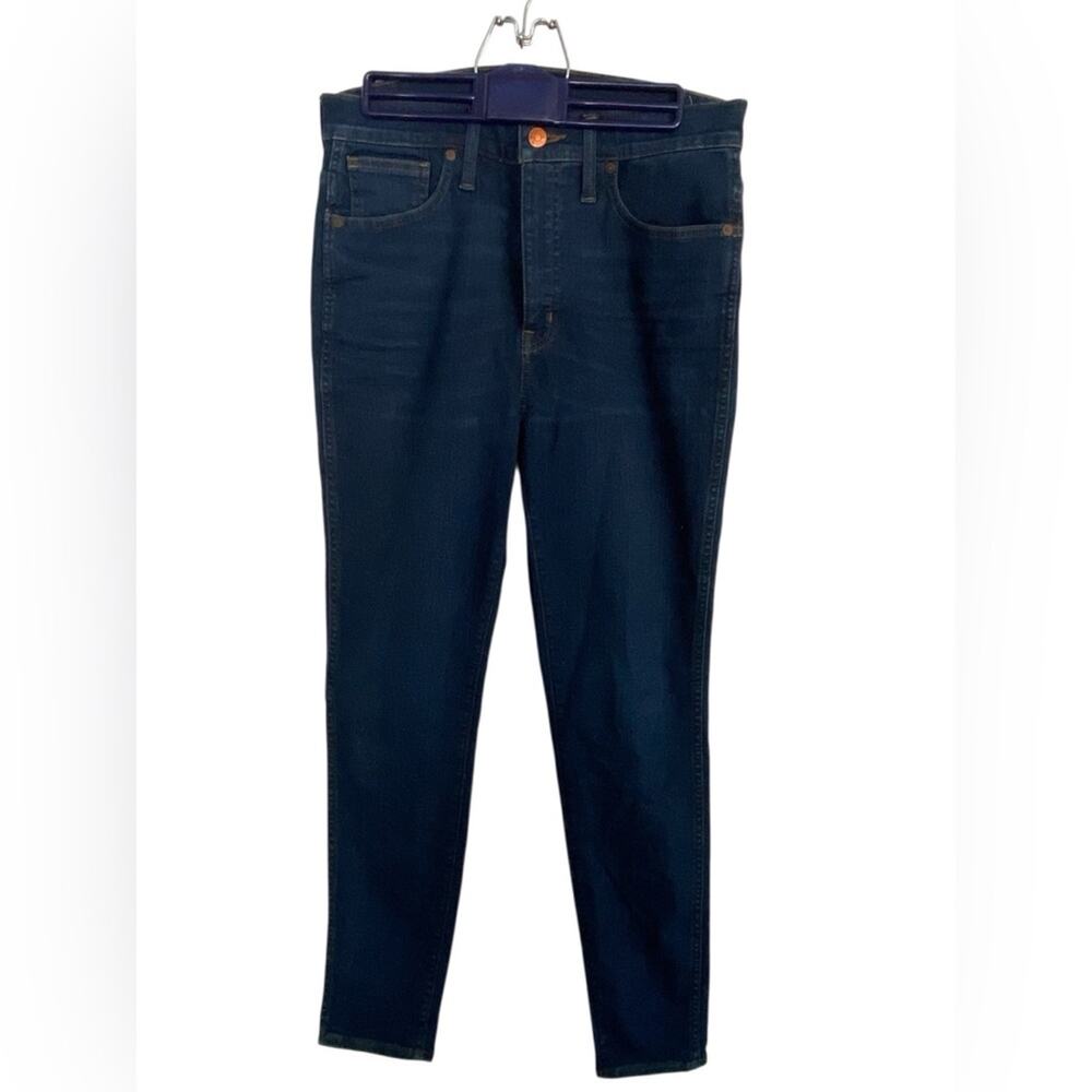 Madewell Jeans 10” High Rise Hayes Wash Dark Blue Denim Skinny Size 29